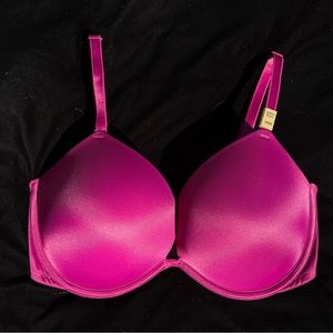 Victoria’s Secret Pink 34DD Maroon Wear Everywhere Super Push-Up Bra, NWT